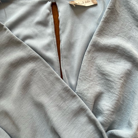 Altar’d State Ruffled Tie Waist Romper Sz M - Picture 7 of 14